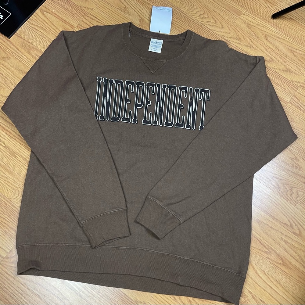 Independent Brown Crewneck Sweater for Men